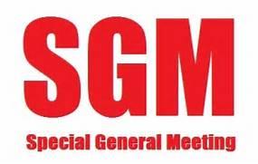 Special General meeting - Accounts